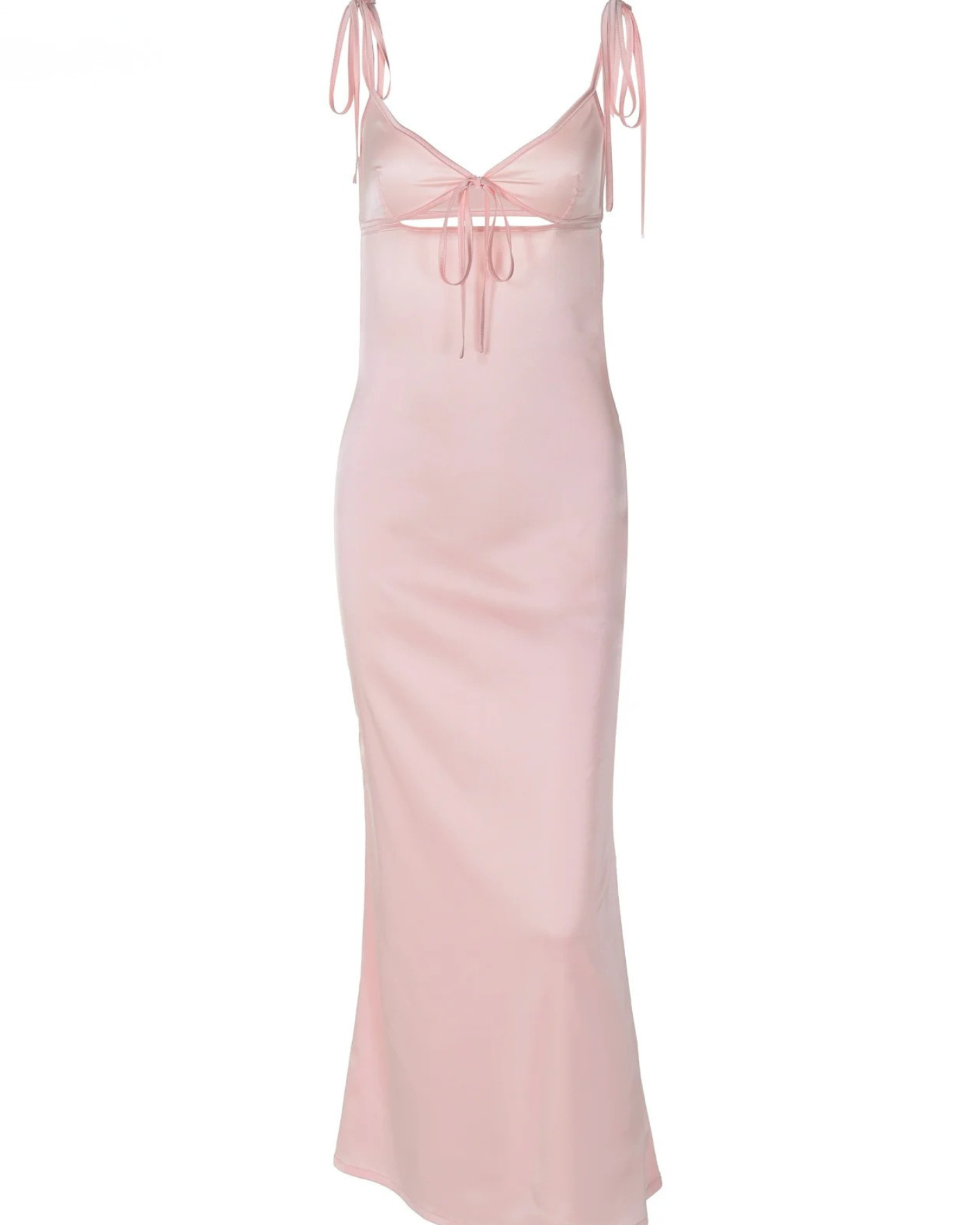 Satin Backless Slip Dress β Spaghetti Strap Evening Dress