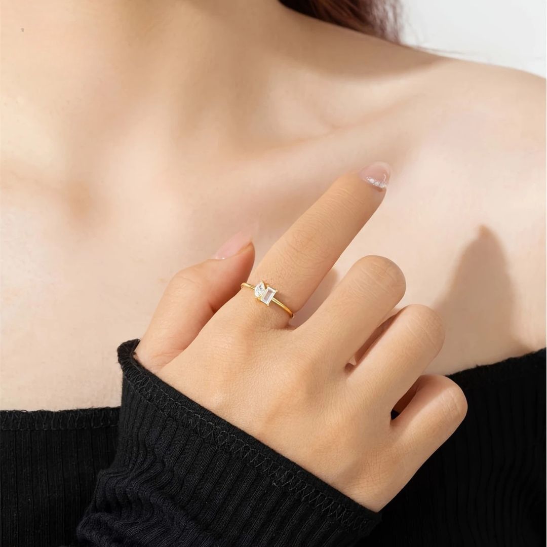 Luminous Bliss - Ring - Stainless Steel-Jordyn the Label