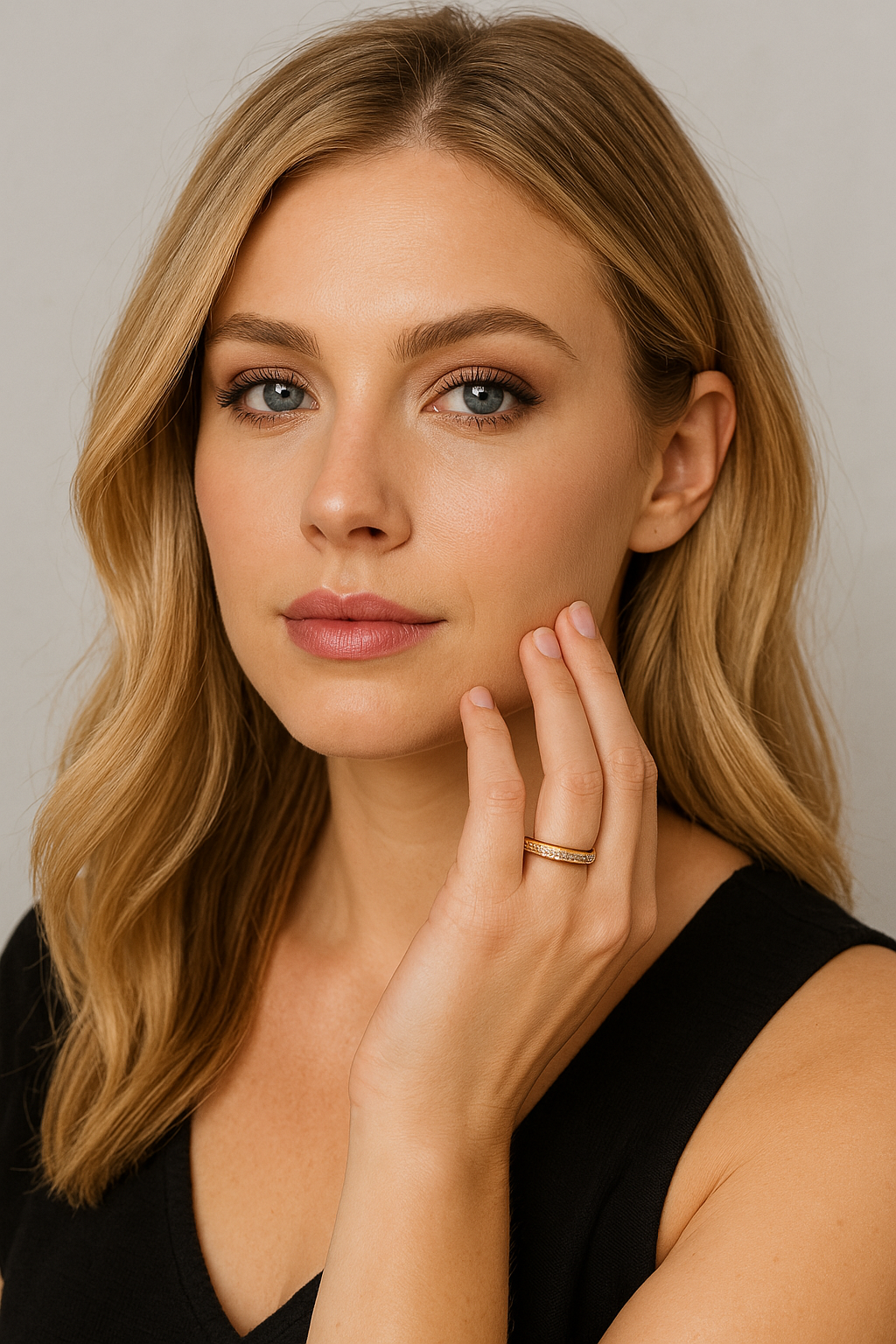 Elegant Women's Frosted Sterling Ring-Jordyn the Label