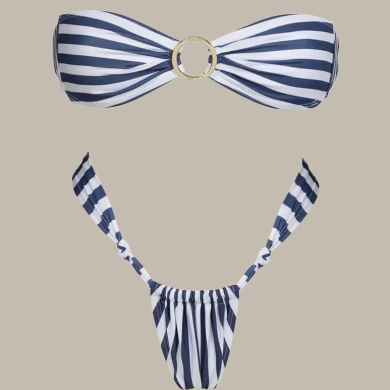 Striped Bikini Set-Jordyn the Label
