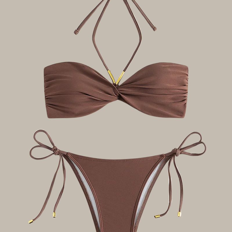 Emma - Trendy Back Knotted Swimsuit-Jordyn the Label