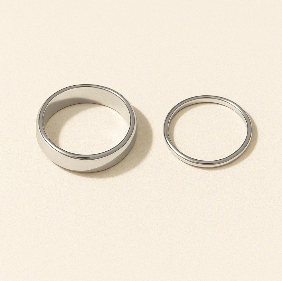 Fine Loop - Bracelet - Set - Stainless Steel-Jordyn the Label