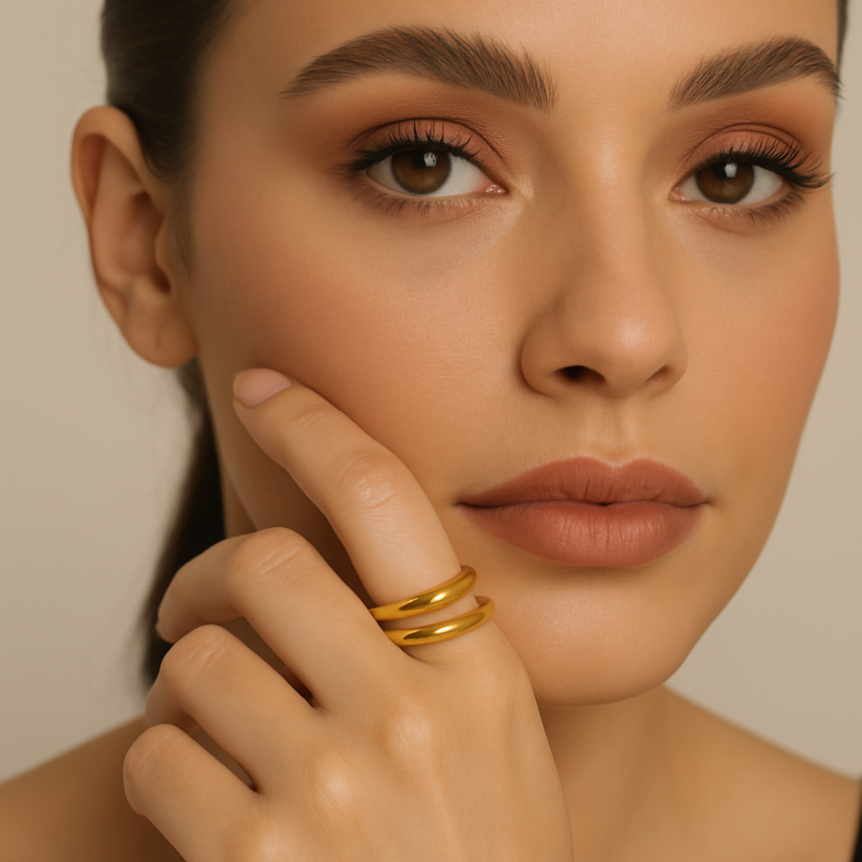 Silken Muse - Ring - Stainless Steel-Jordyn the Label