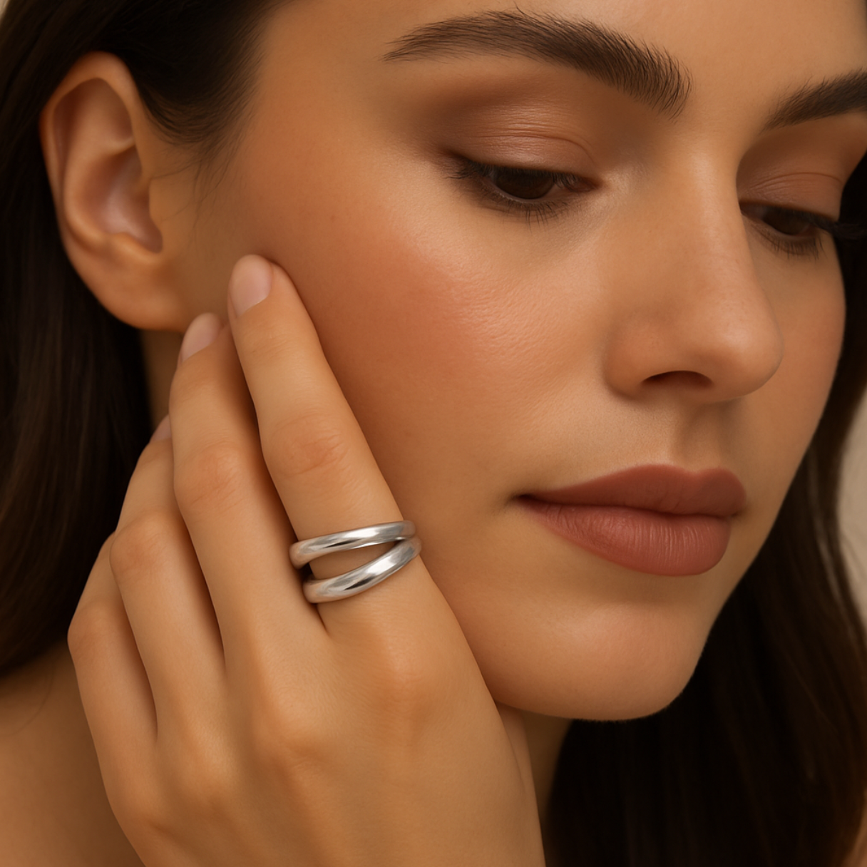 Silken Muse - Ring - Stainless Steel-Jordyn the Label