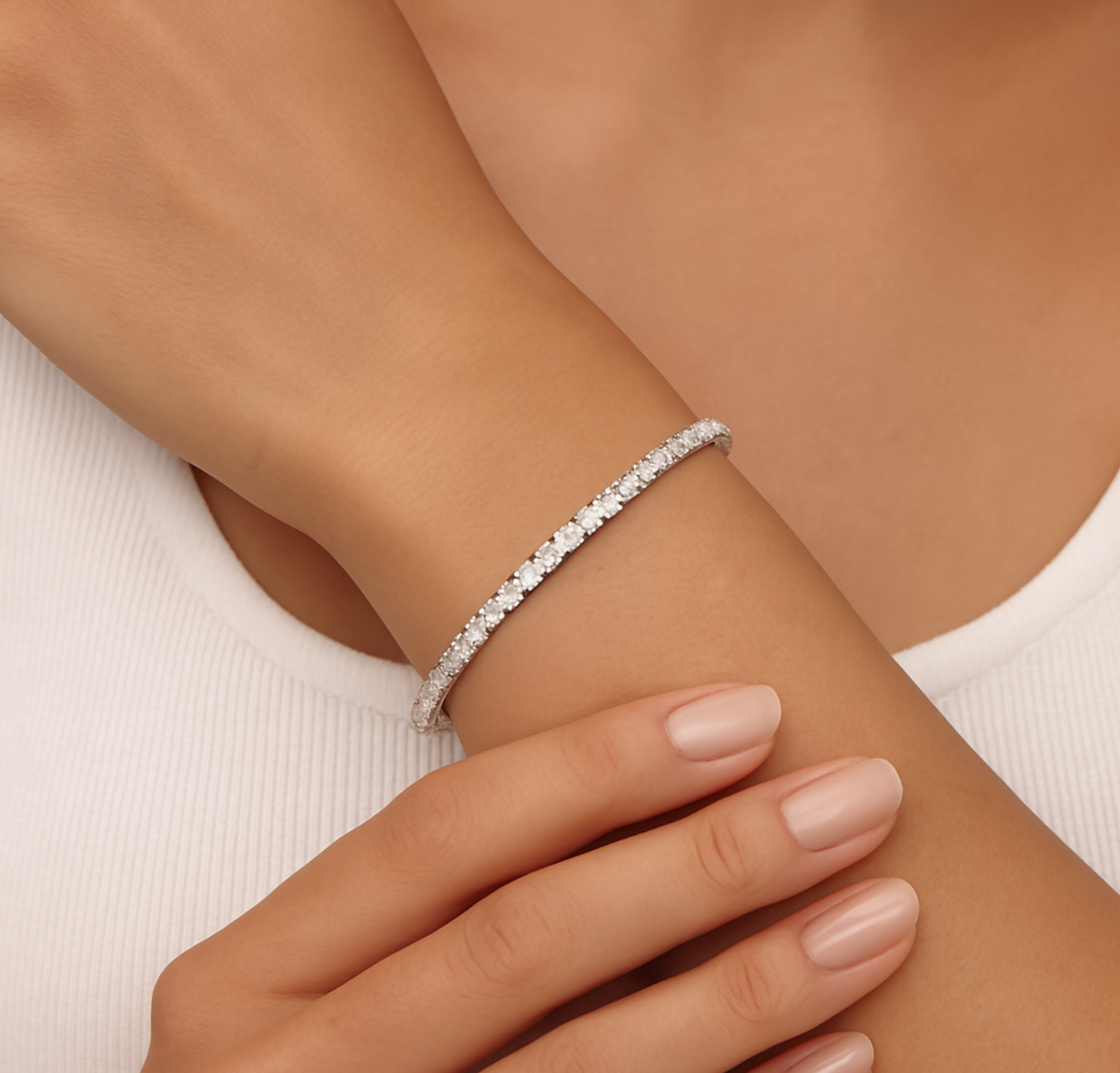 Luxury 925 Sterling Silver Tennis Bracelet-Jordyn the Label