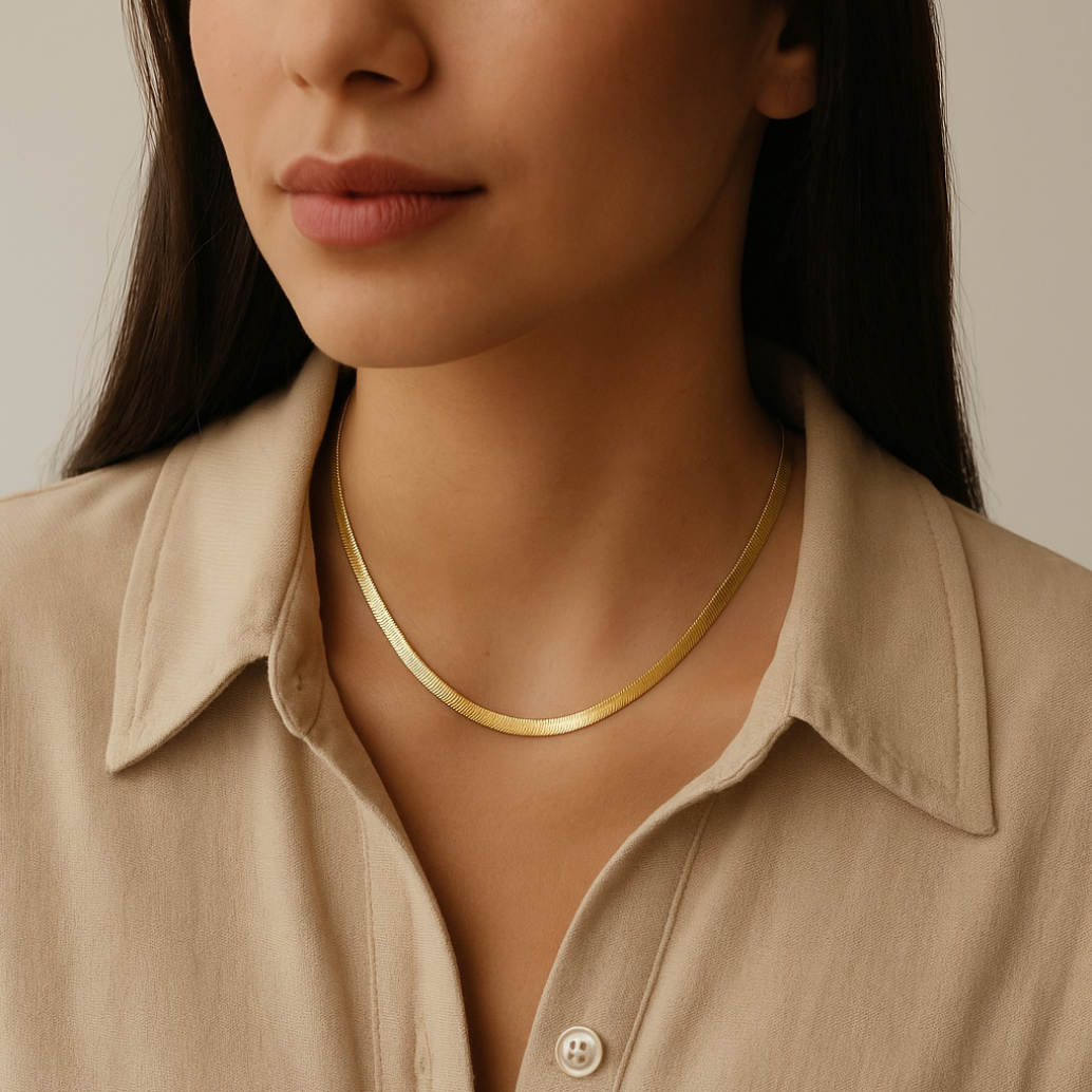 Elegant Snake Chain - Necklace - Stainless Steel-Jordyn the Label
