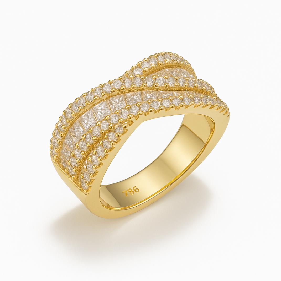 Ethereal Cross - Ring - Stainless Steel-Jordyn the Label