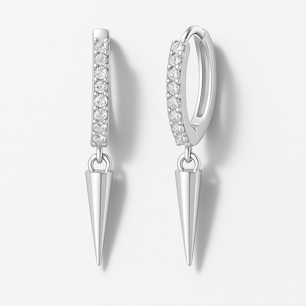 Punk Glimmer - Earrings - Stainless Steel-Jordyn the Label