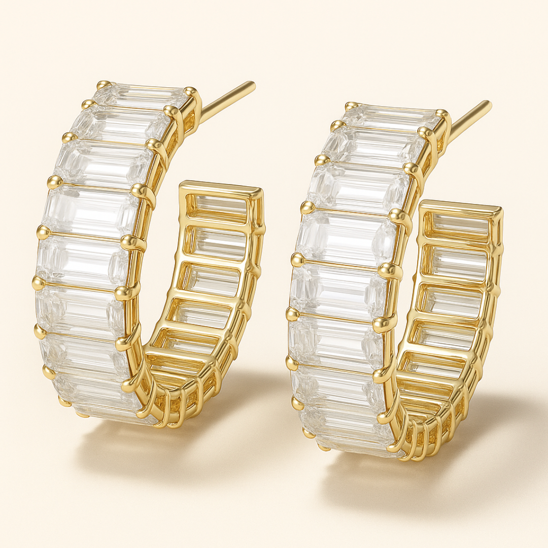 Lustrous Glow - Earrings - Stainless Steel-Jordyn the Label