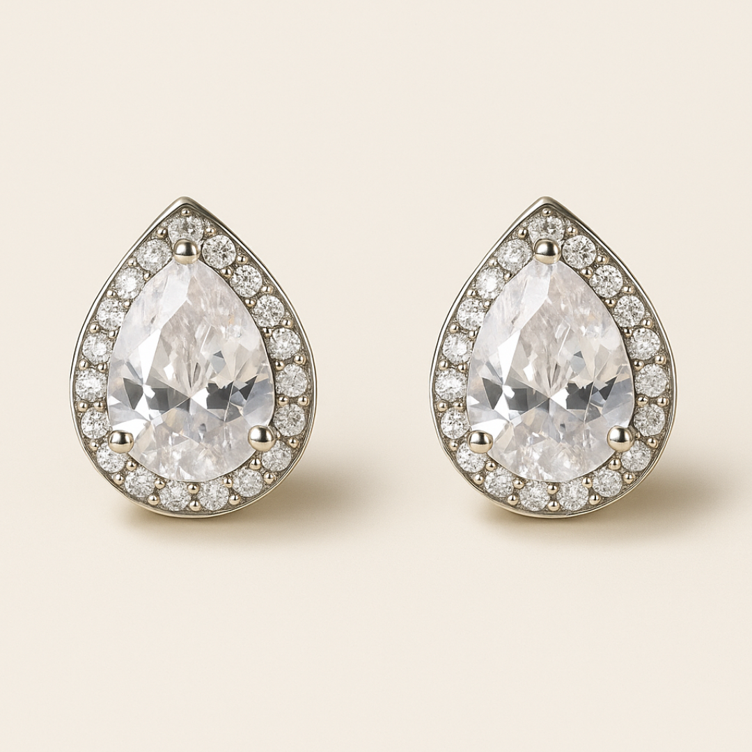 Radiant Teardrop - Earrings - Stainless Steel-Jordyn the Label