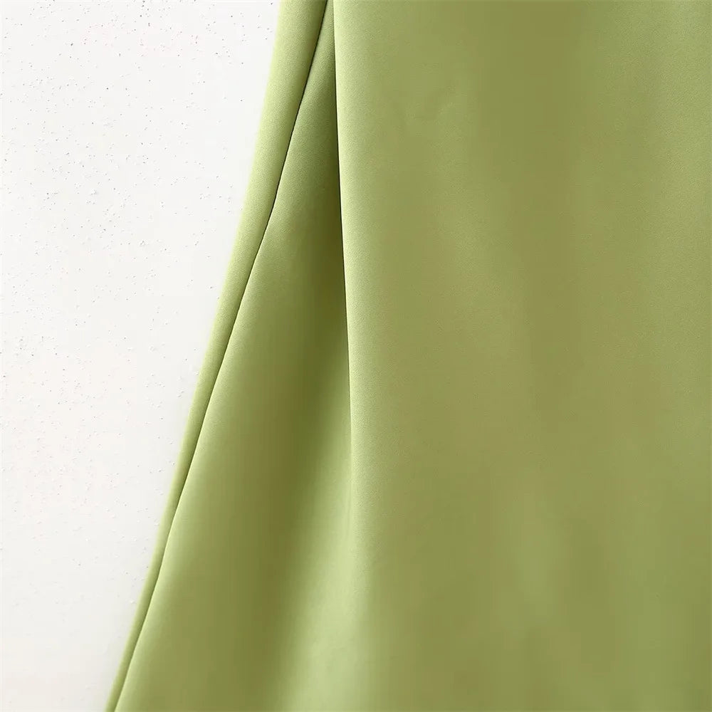 One Shoulder Satin Maxi Dress Formal Evening Gown