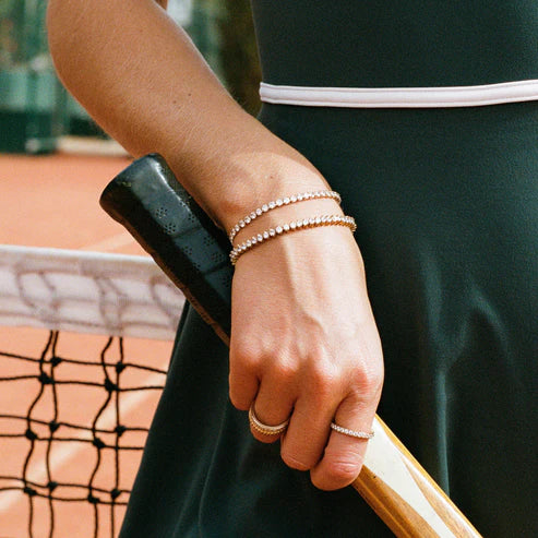 Aura - Tennis Bracelet - Stainless Steel-Jordyn the Label