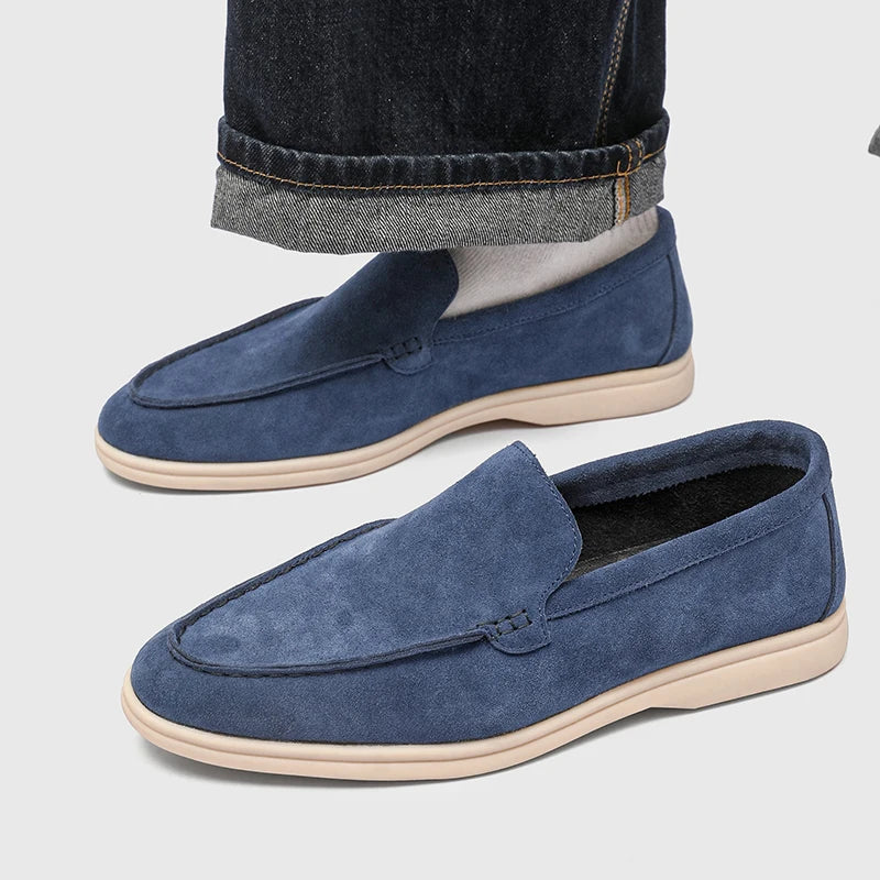 Men’s Suede Loafers – Lightweight Slip On Casual Moccasins
