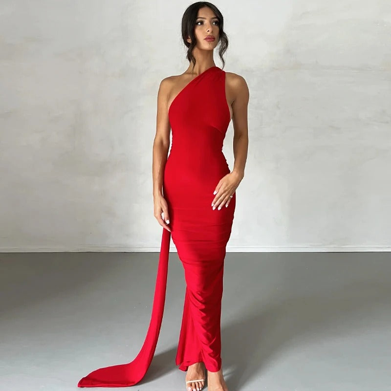 Backless Maxi Dress β Halter Neck Evening Party Gown