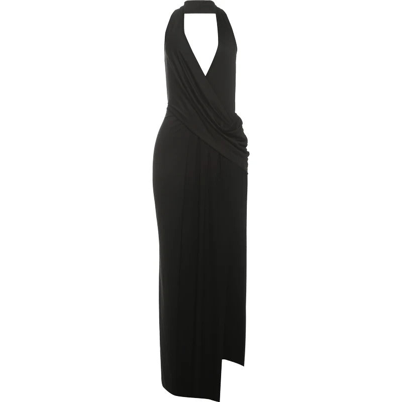 Deep V Maxi Dress β High Split Evening Party Gown