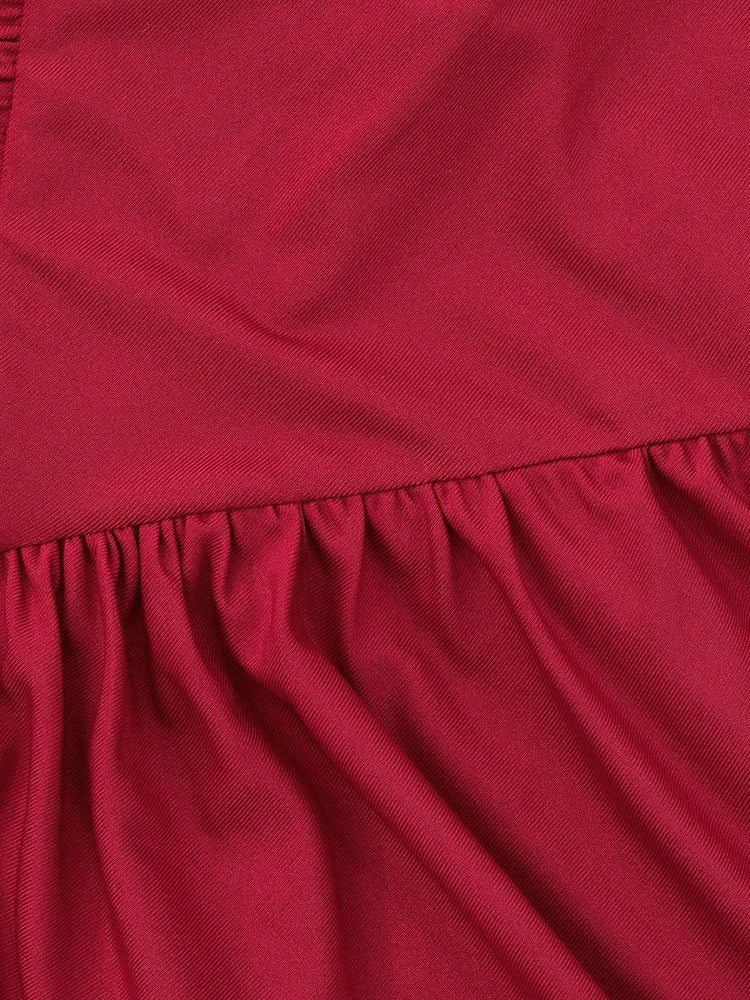 Halter Neck Evening Gown – Sleeveless Ruched Maxi Dress with High Slit