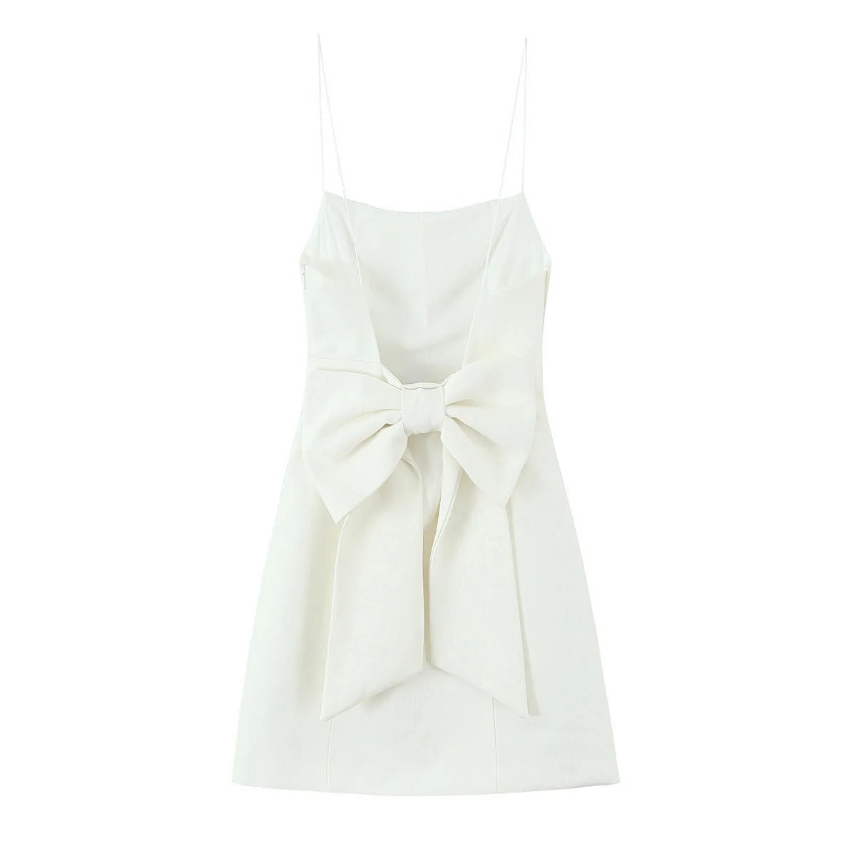 Backless Mini Dress – Sleeveless Bow Tie Cocktail Party
