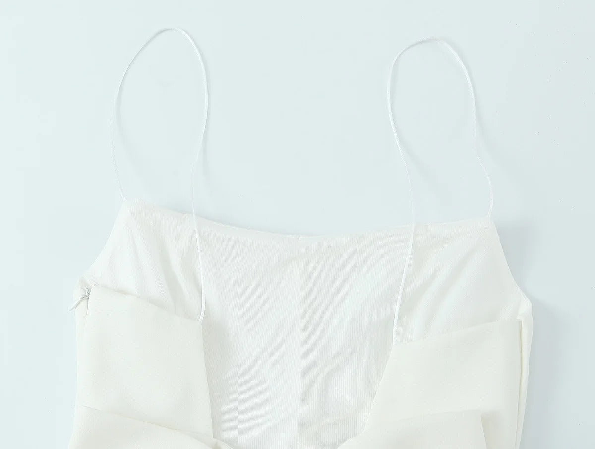 Backless Mini Dress – Sleeveless Bow Tie Cocktail Party