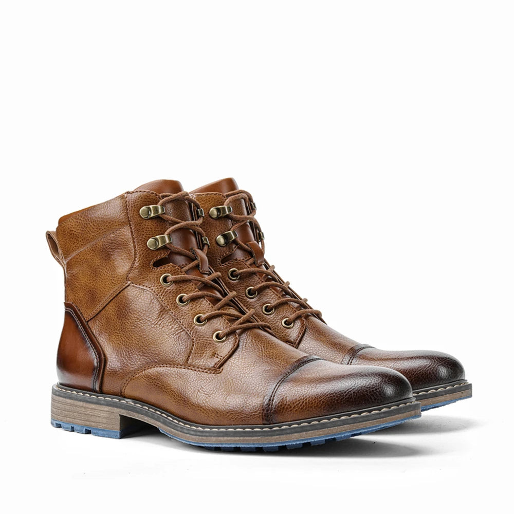 The Derbyshire Men's Rugged Adventure Outdoor Leather Boots