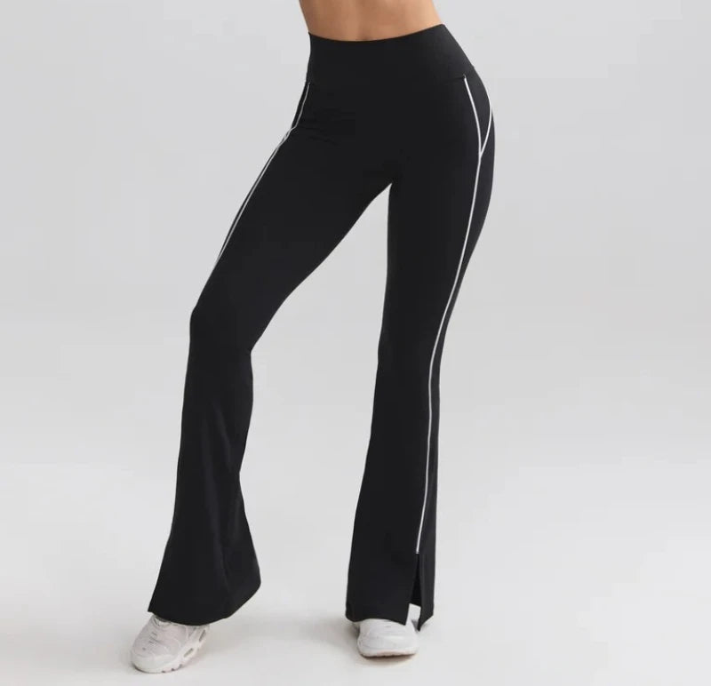 High Waist Flared Yoga Pants – Seamless Gym, Pilates & Fitness Leggings
