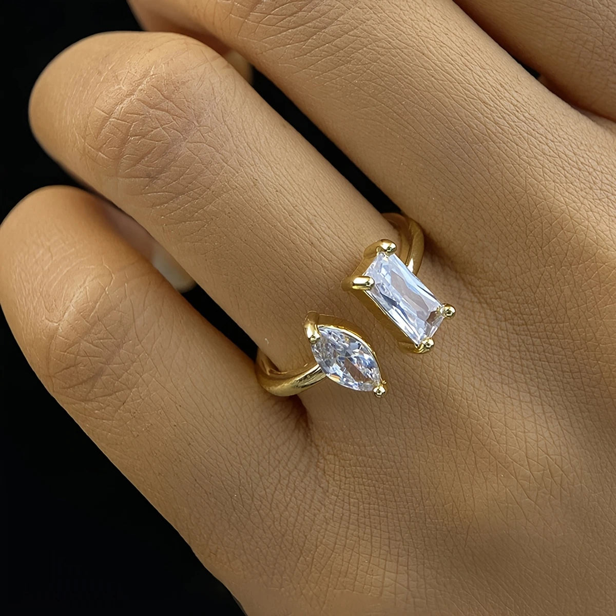 Glowing Embrace - Ring - Stainless Steel-Jordyn the Label