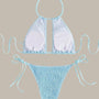 Ella - Smocked Halter Tie Bikini-Jordyn the Label