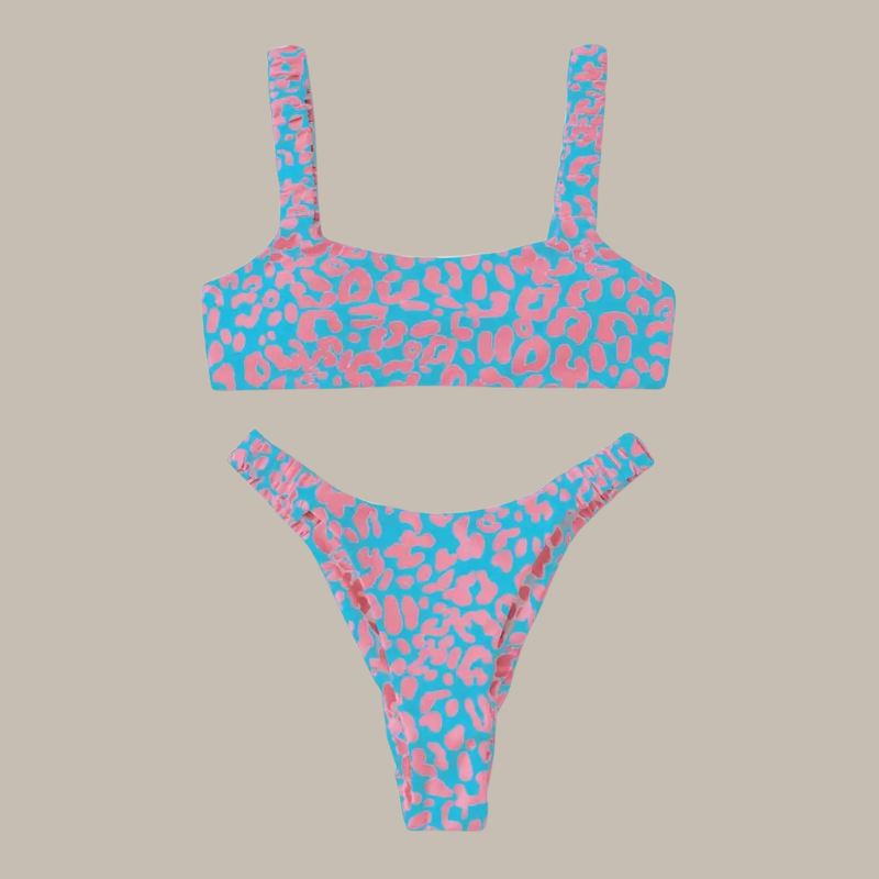 Esmee - Micro Printed Bikini Set-Jordyn the Label