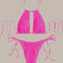 Ella - Smocked Halter Tie Bikini-Jordyn the Label