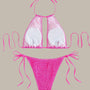 Ella - Smocked Halter Tie Bikini-Jordyn the Label
