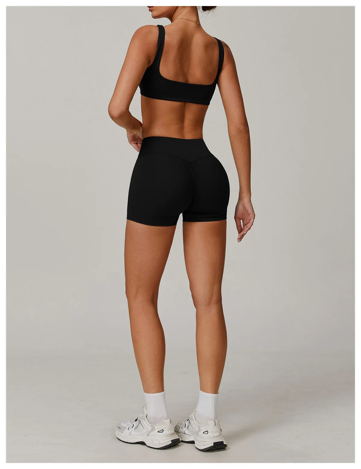 2 Piece Yoga Set – Sports Bra & High Waist Shorts Activewear