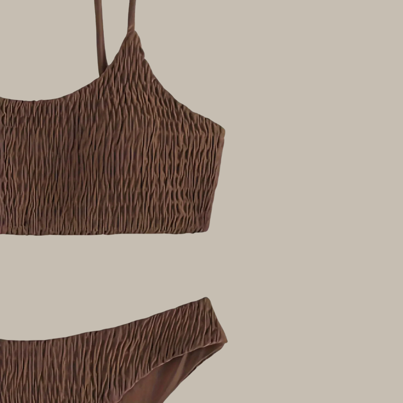 Saar - Wrinkled Thong Bikini Set-Jordyn the Label