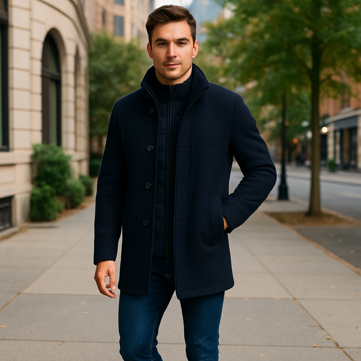 The Vienna Wool Coat – Men’s Classic Winter Overcoat