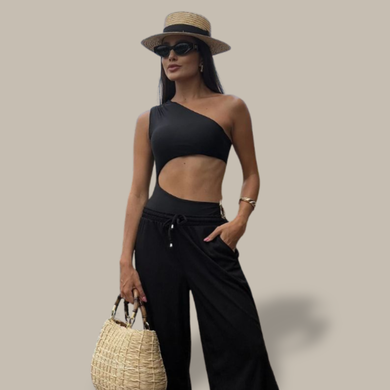 Alani Trendy One-Shoulder Swimsuit-Jordyn the Label