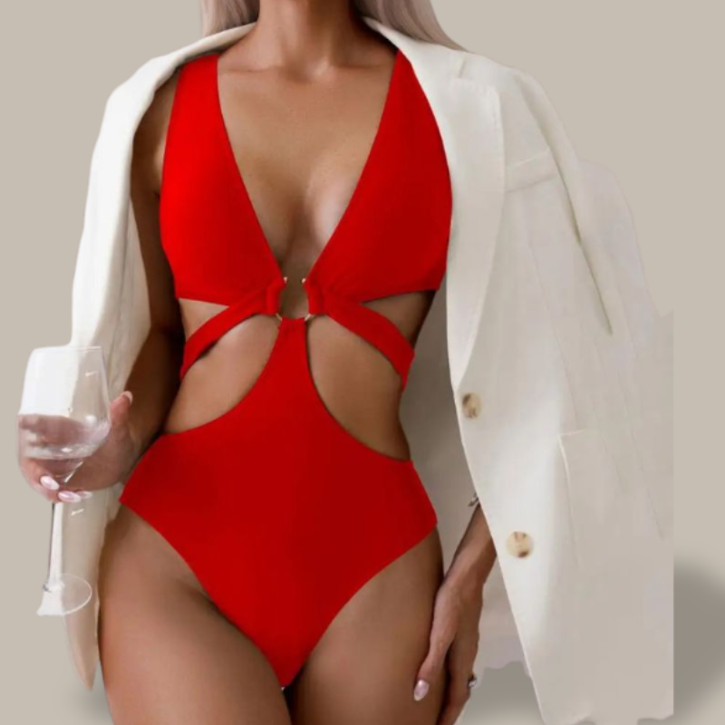 High Waist One piece Swimsuit-Jordyn the Label