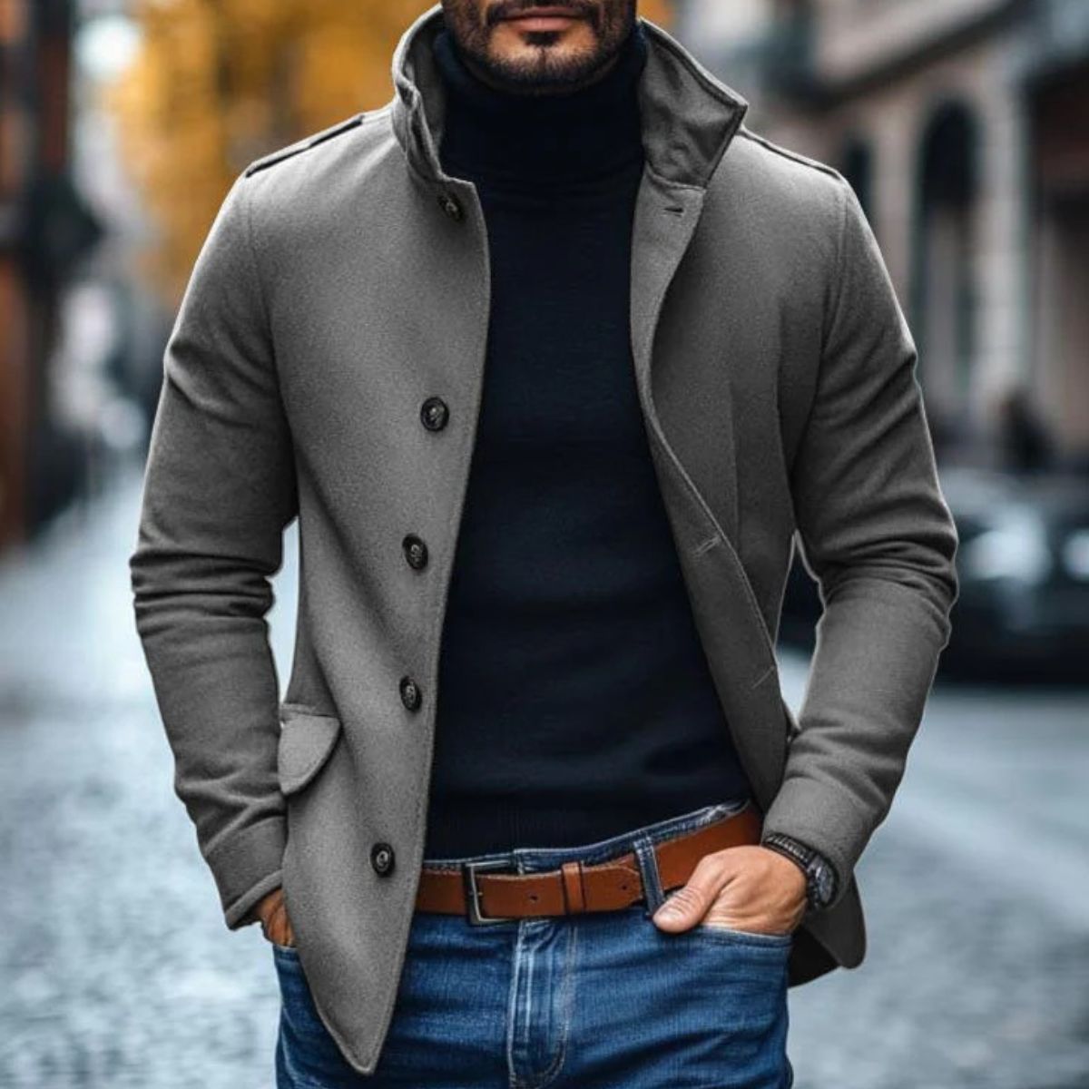 The Rome Wool Coat – Men’s Smart Tailored Overcoat