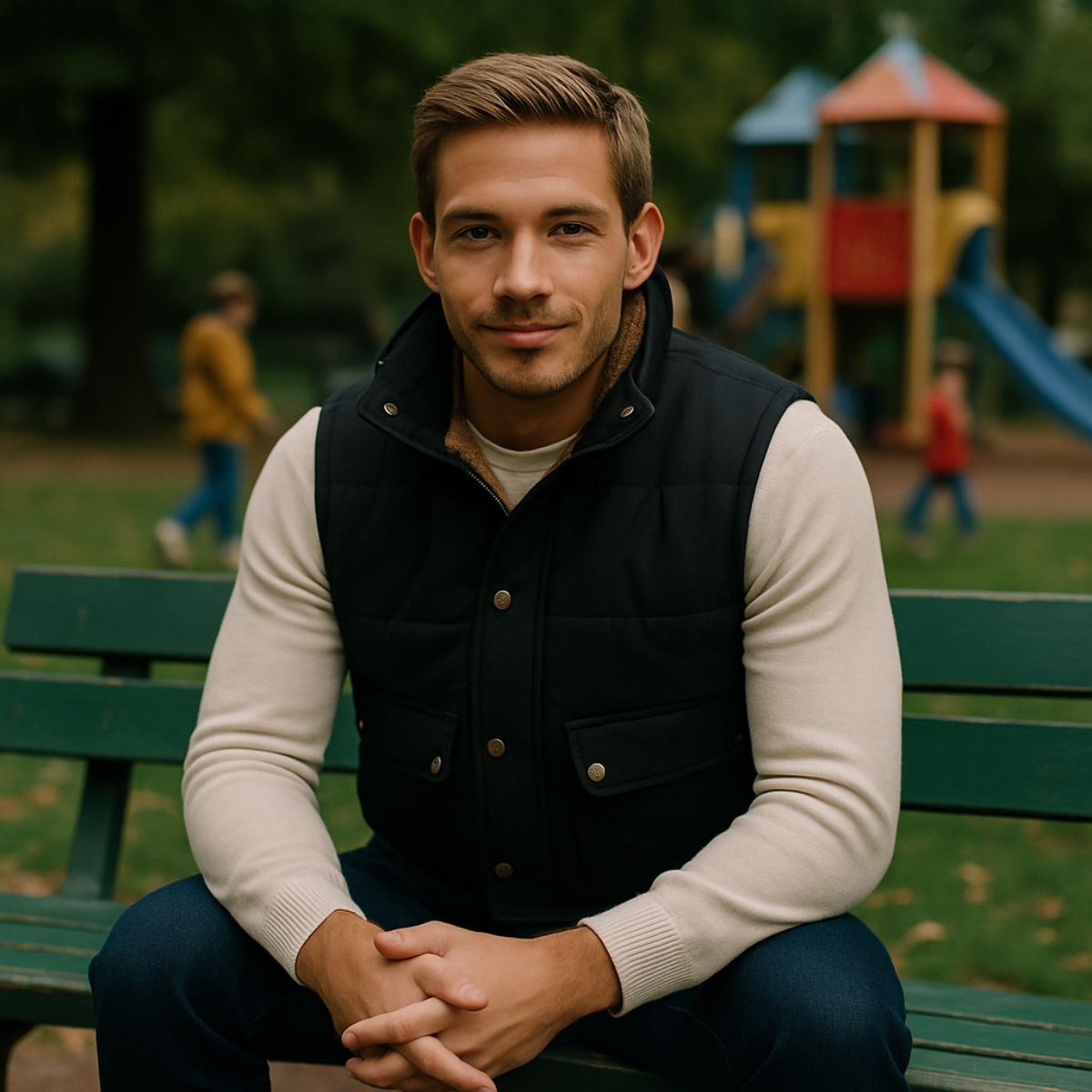 The Aspen Men's Warm Modern Fleece Lined Winter Gilet