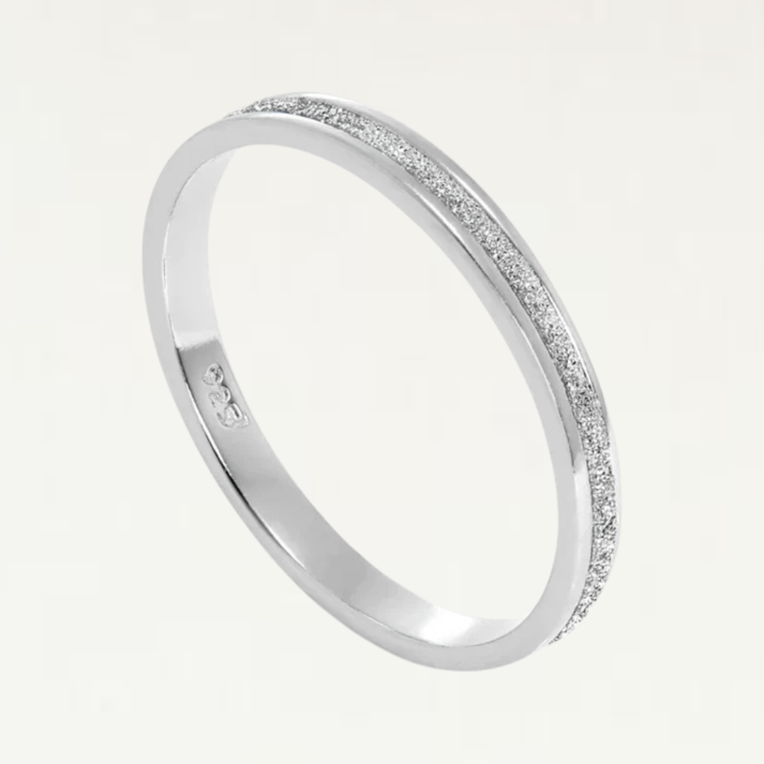 Elegant Women's Frosted Sterling Ring-Jordyn the Label