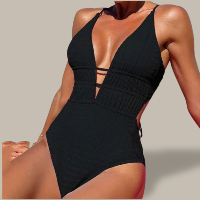 Ribbed One Piece Set Bikini-Jordyn the Label