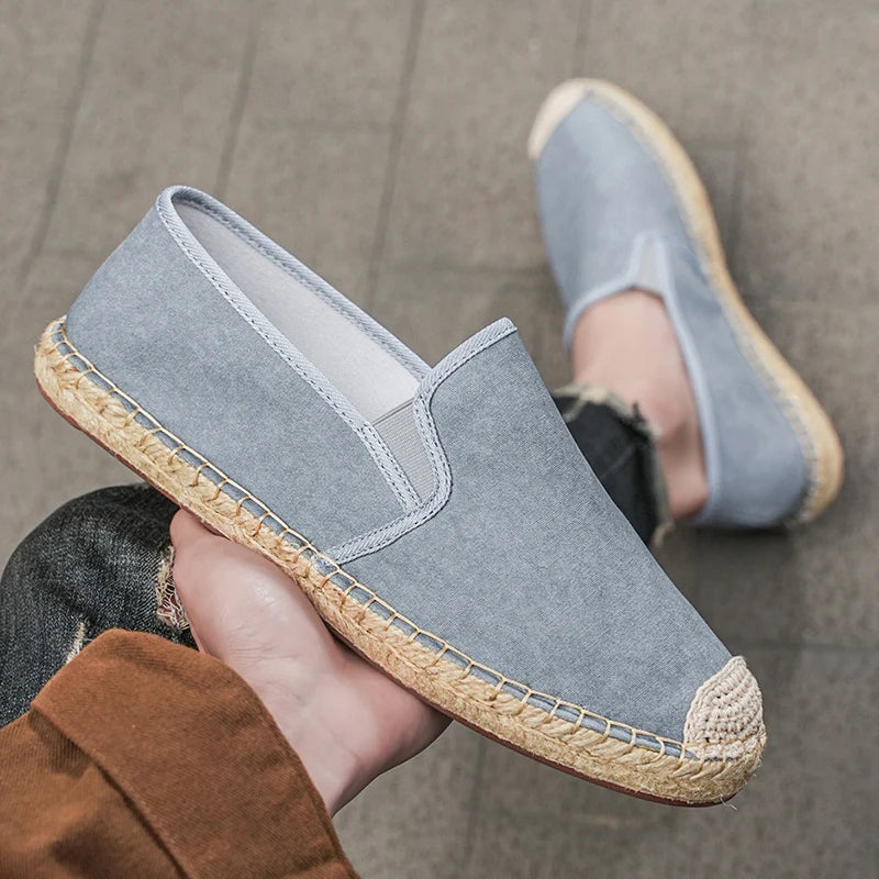 Men’s Canvas Espadrilles – Casual Slip On Summer Shoes