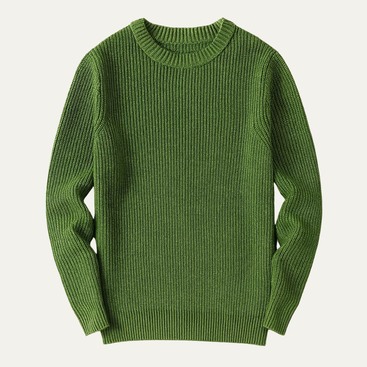 The Tokyo Merino Wool Ribbed O-Neck Jumper