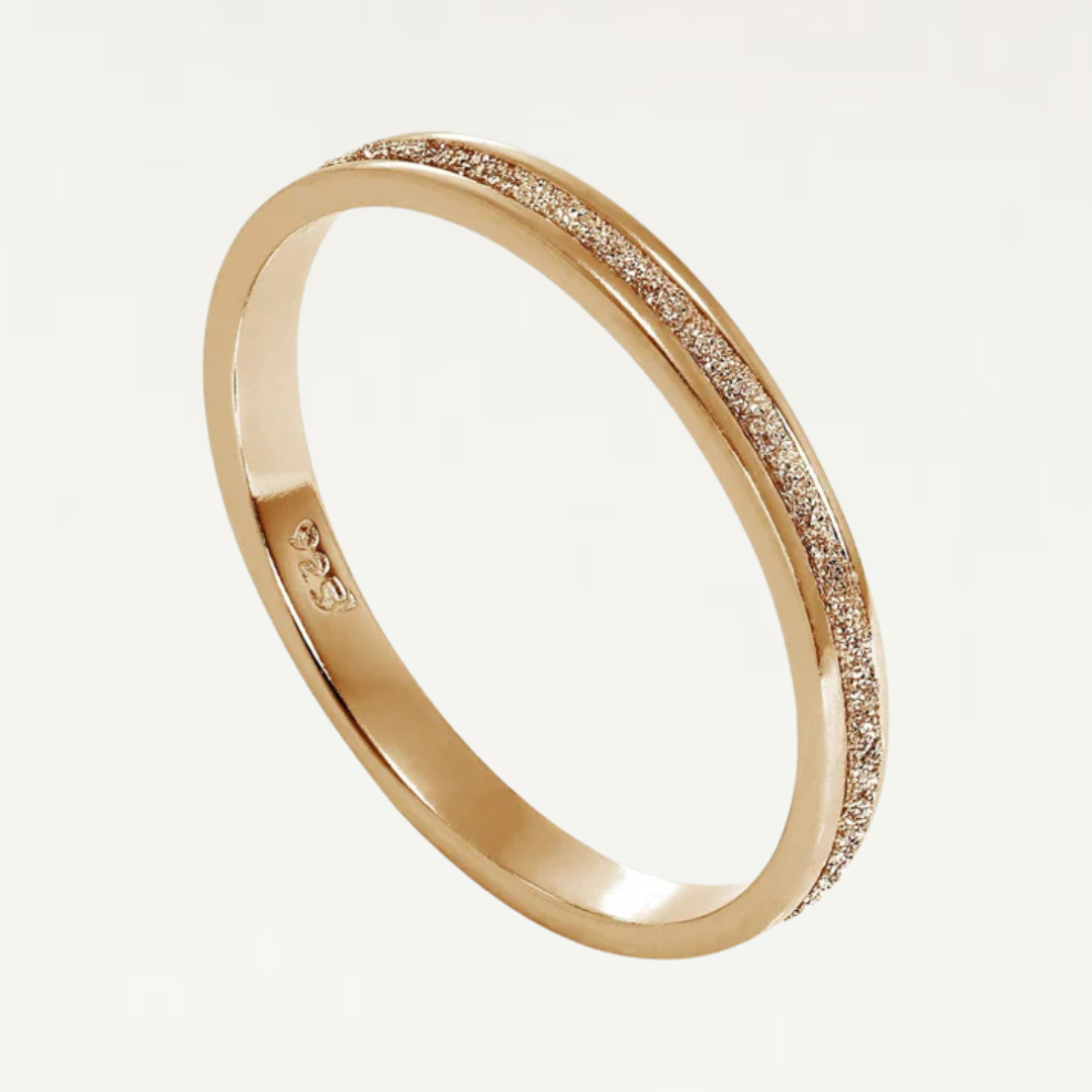 Elegant Women's Frosted Sterling Ring-Jordyn the Label
