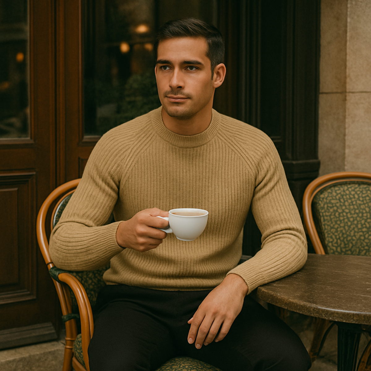 The Ely 100% Cashmere Crewneck for Men