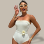 Alana Bandeau Flower Monokini Swimwear-Jordyn the Label