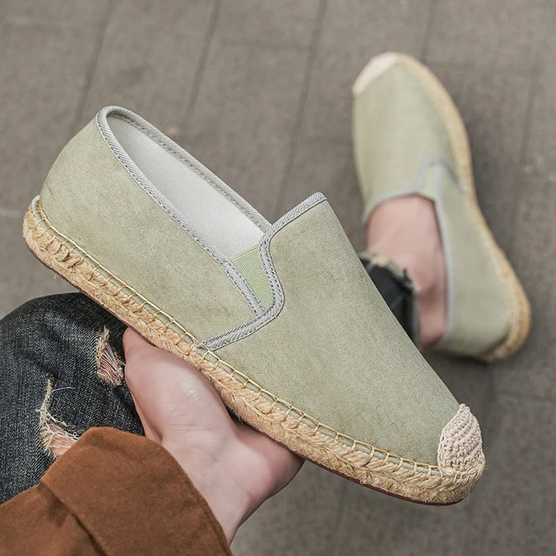 Men’s Canvas Espadrilles – Casual Slip On Summer Shoes