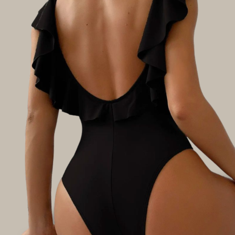 Amira Backless Ruffle Swimsuit-Jordyn the Label