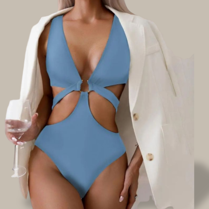 High Waist One piece Swimsuit-Jordyn the Label