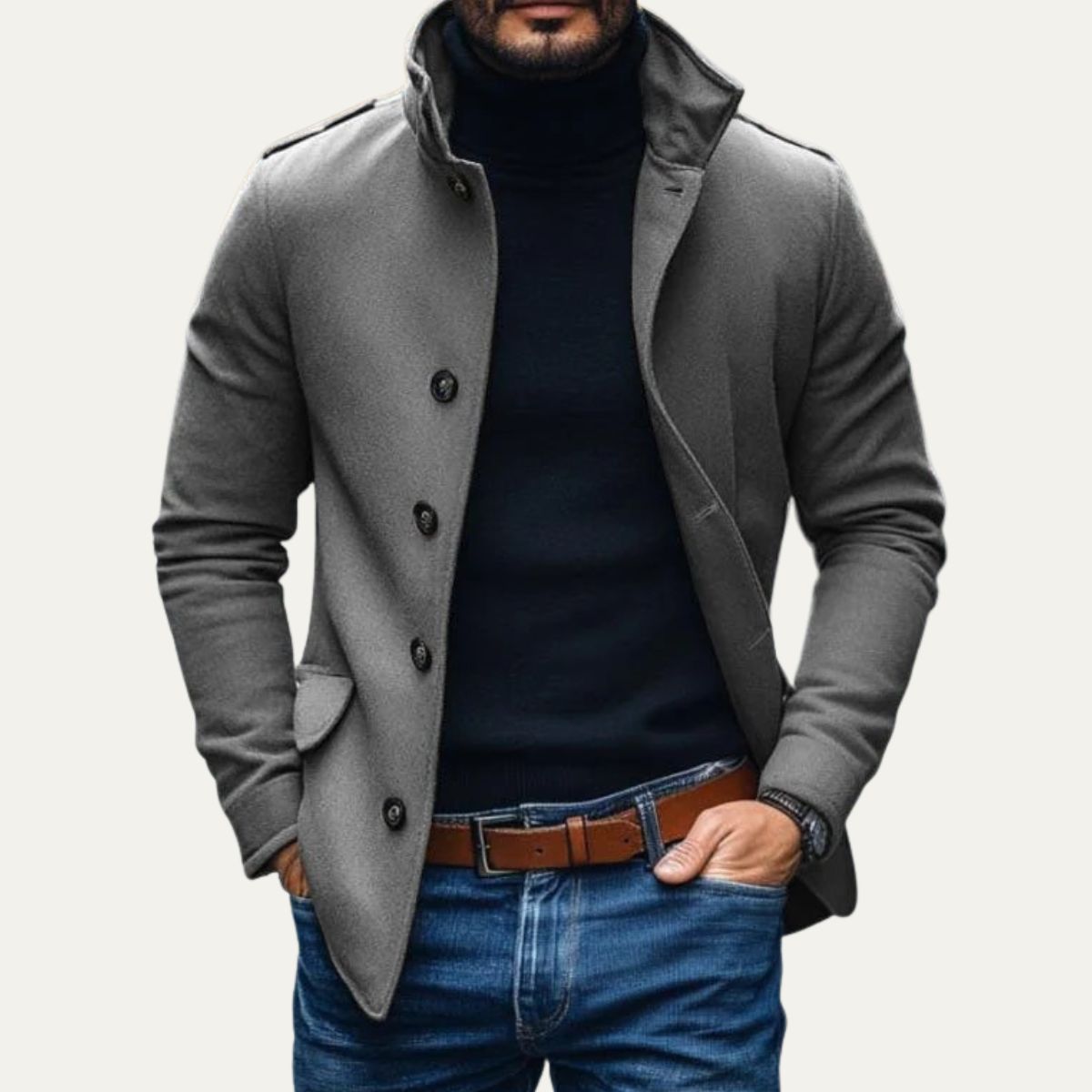 The Rome Wool Coat – Men’s Smart Tailored Overcoat