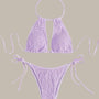 Ella - Smocked Halter Tie Bikini-Jordyn the Label