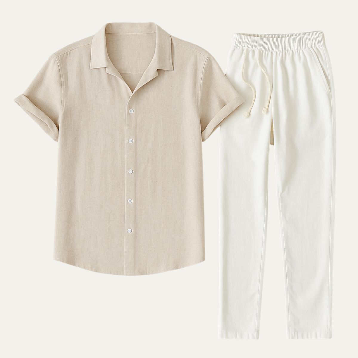 The Amalfi Linen Set – Summer Shirt & Trousers for Men