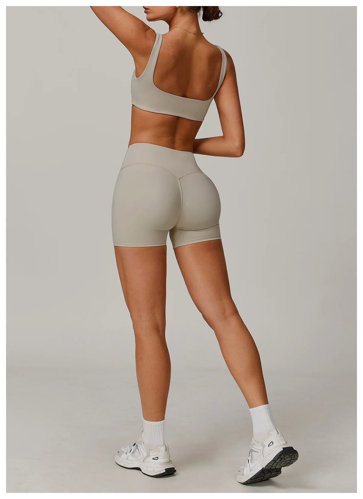 2 Piece Yoga Set – Sports Bra & High Waist Shorts Activewear